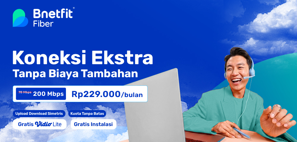 Free Upgrade Bandwidth dari Bnetfit Fiber