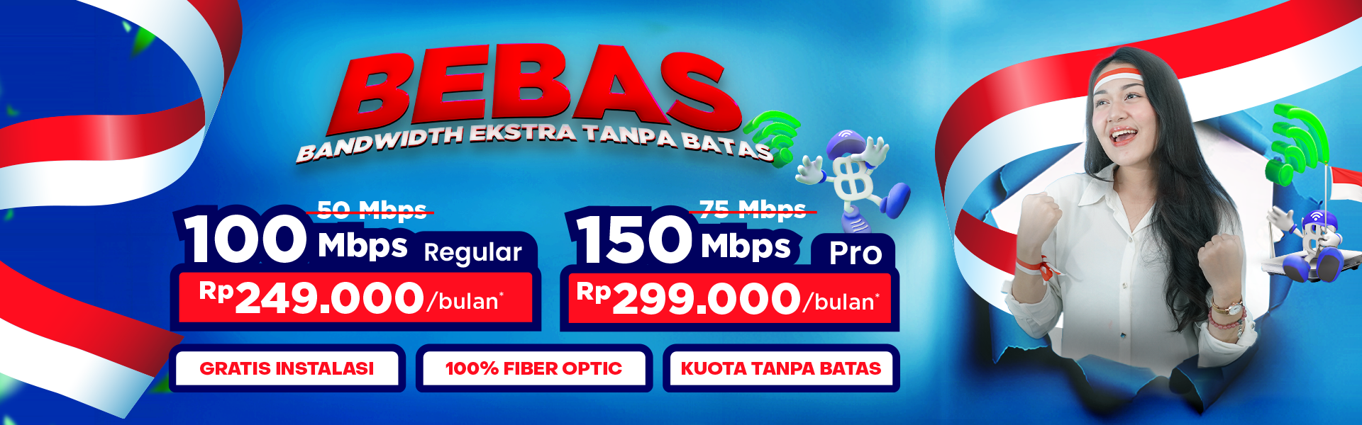 Bandwidth Extra Tanpa Batas